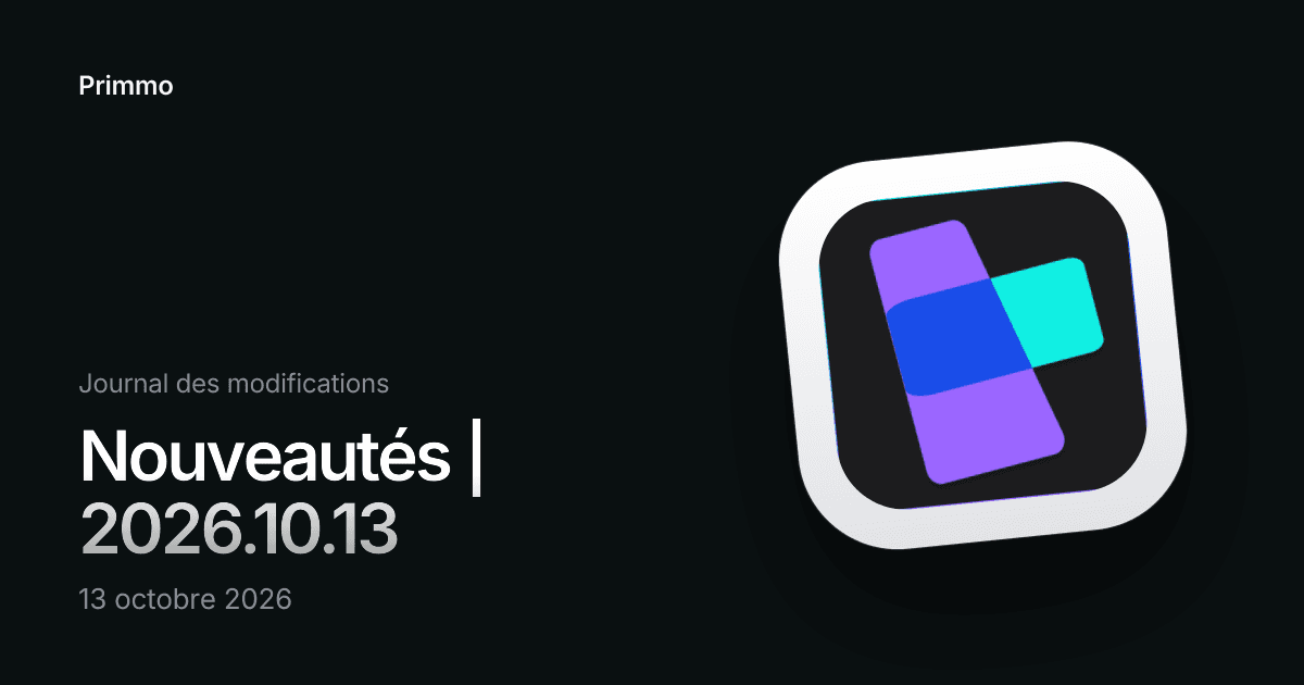 Nouveautés | 2026.10.13